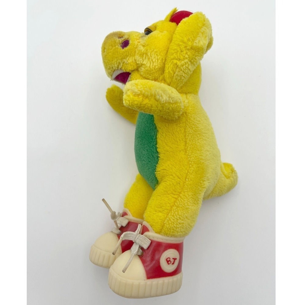 Vintage 1994 Barney & Friends BJ The Dinosaur Yellow Soft Plush Stuffed Toy 9" - Picture 4 of 8
